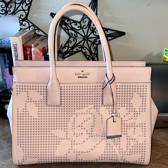 Kate Spade Cameron Street Perforated Candace Satchel Crossbody Dolce - Picture 8 of 10